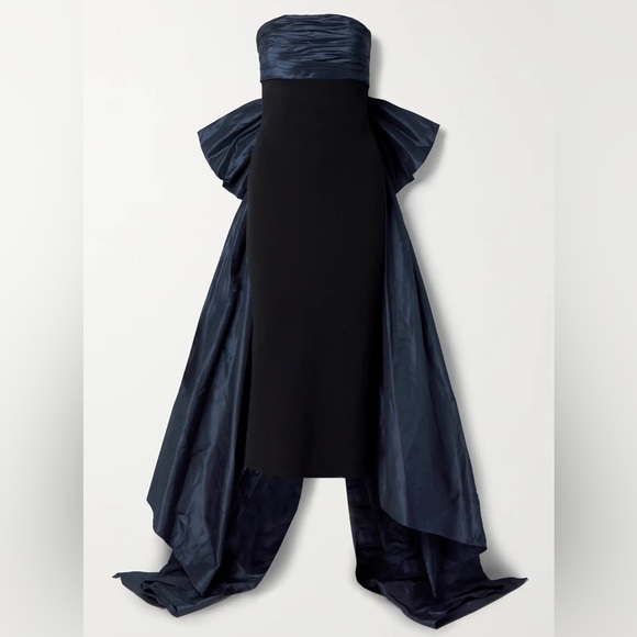Oscar de la Renta Dresses & Skirts - Oscar De La Renta Bow-embellished taffeta and stretch-knit Gown Dress